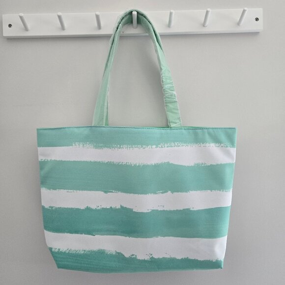 Clinique x Drawbertson Striped Tote Bag – New with Tags - Bright and Fresh - Picture 13 of 16